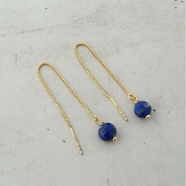 Boucles D'Oreilles Ilhéus Lapis-Lazuli Argent 925 thumbnail