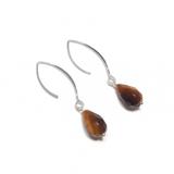 Boucles D'Oreilles Iara Œil de Tigre Argent 925 thumbnail