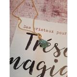 Collier Grenat Vert Argent 925 Doré thumbnail
