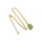 Collier Grenat Vert Argent 925 Doré thumbnail