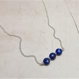 Collier Maya Lapis-Lazuli et Argent 925 thumbnail