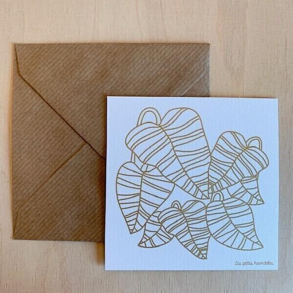 Carte de correspondance - Les feuilles thumbnail