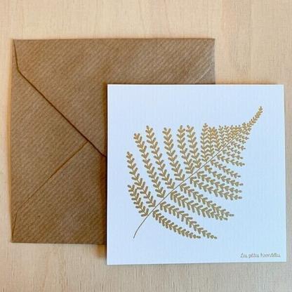 Carte de correspondance - La fougère