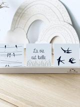 Barrette de présentation en bois thumbnail