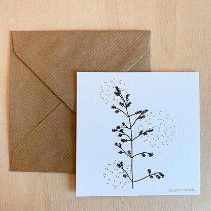 Carte de correspondance - Les graminées