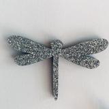 Pin's pailleté - Libellule - Argenté thumbnail