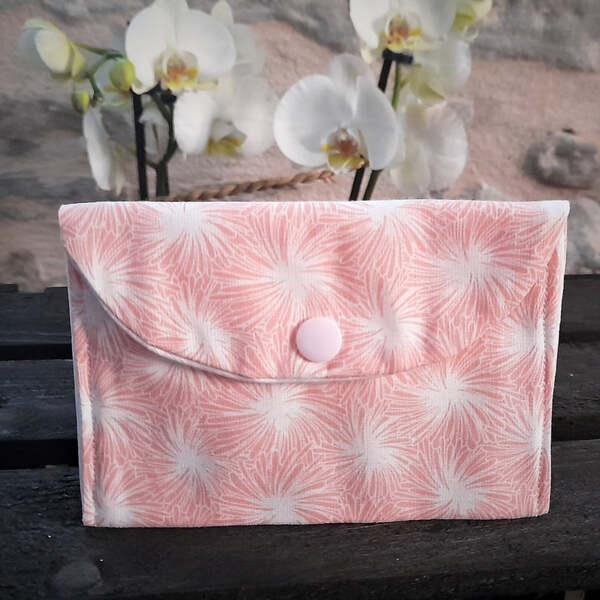 Pochette pour savon ou shampoing solide Rose