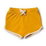 Short Bébé en Coton Bio Jaune Ocre thumbnail