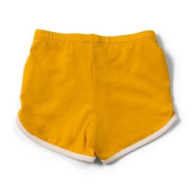 Short Bébé en Coton Bio Jaune Ocre thumbnail