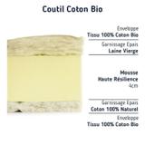 Matelas couffin 32x72 laine et coton bio thumbnail