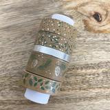 Ruban adhésif décoratif de Noël - Vert/Argent thumbnail