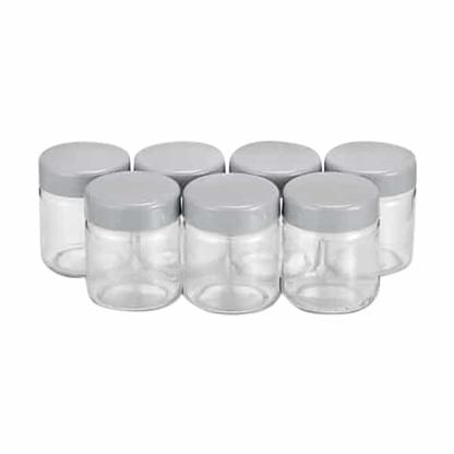 7 pots en verre pour Yaourtière