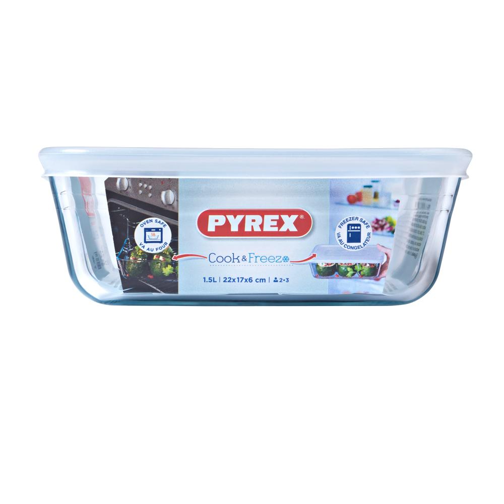 Plat rectangulaire Cook & Freeze 1,5 l en verre thumbnail