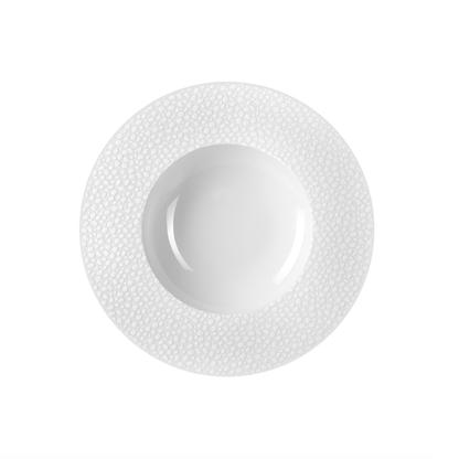 Baghera Blanc - Coffret 6 assiettes creuses à aile