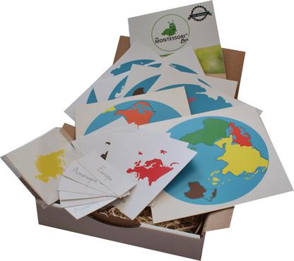 MaMontessoriBox Puzzle planisphere continents