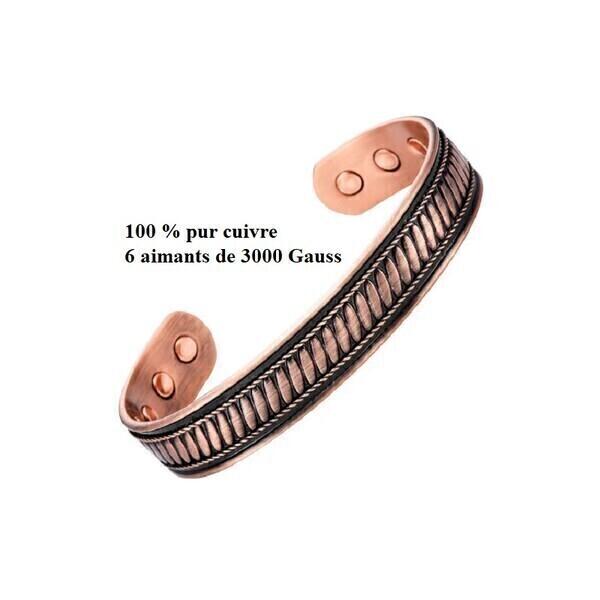Bracelet cuivre magnétique avec aimants Kalypso thumbnail