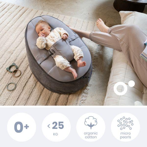 Transat Bébé Evolutif en Pouf Seat'N Grow Grey thumbnail