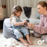 Transat Bébé Evolutif en Pouf Seat'N Grow Grey thumbnail