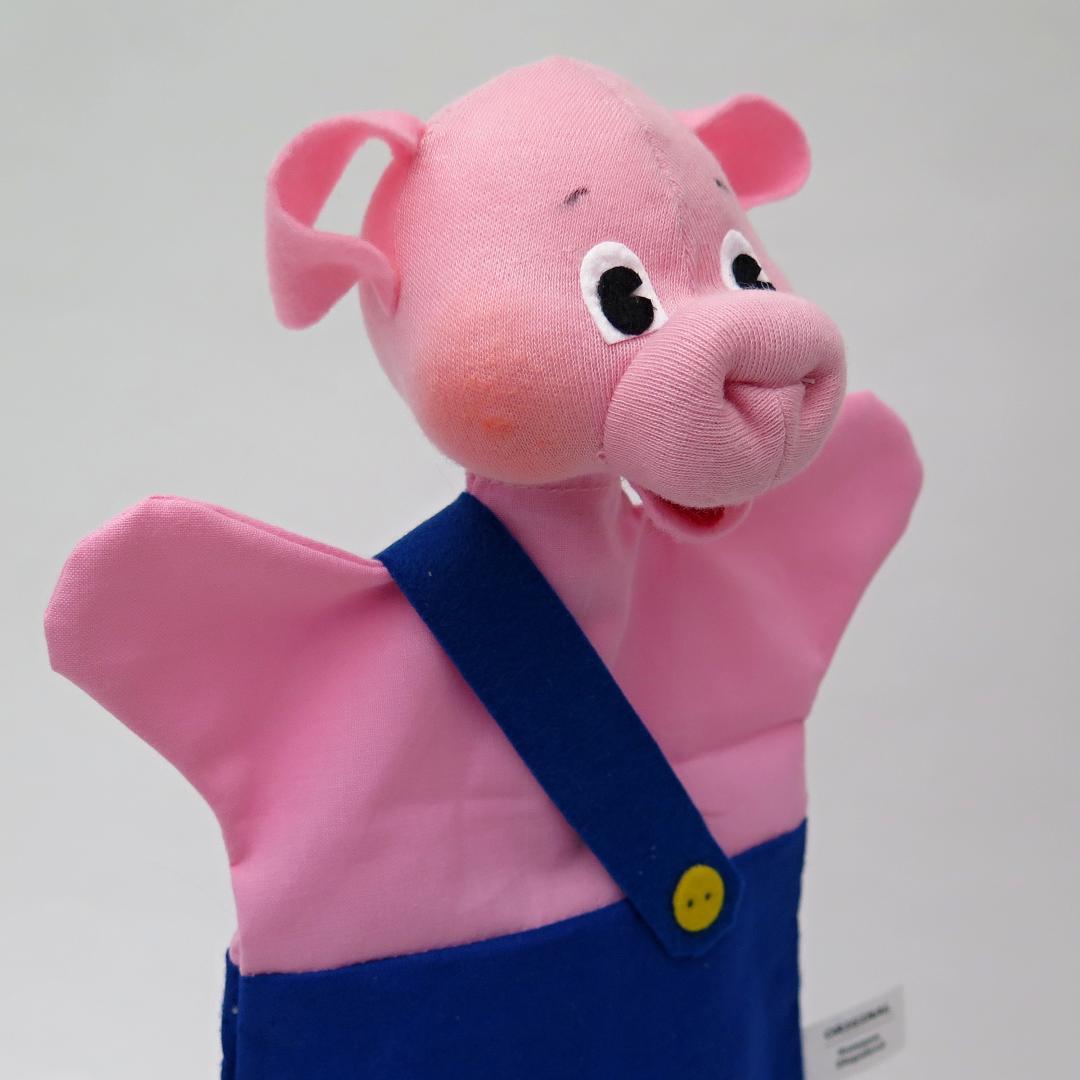 Marionnette Petit Cochon bleu thumbnail