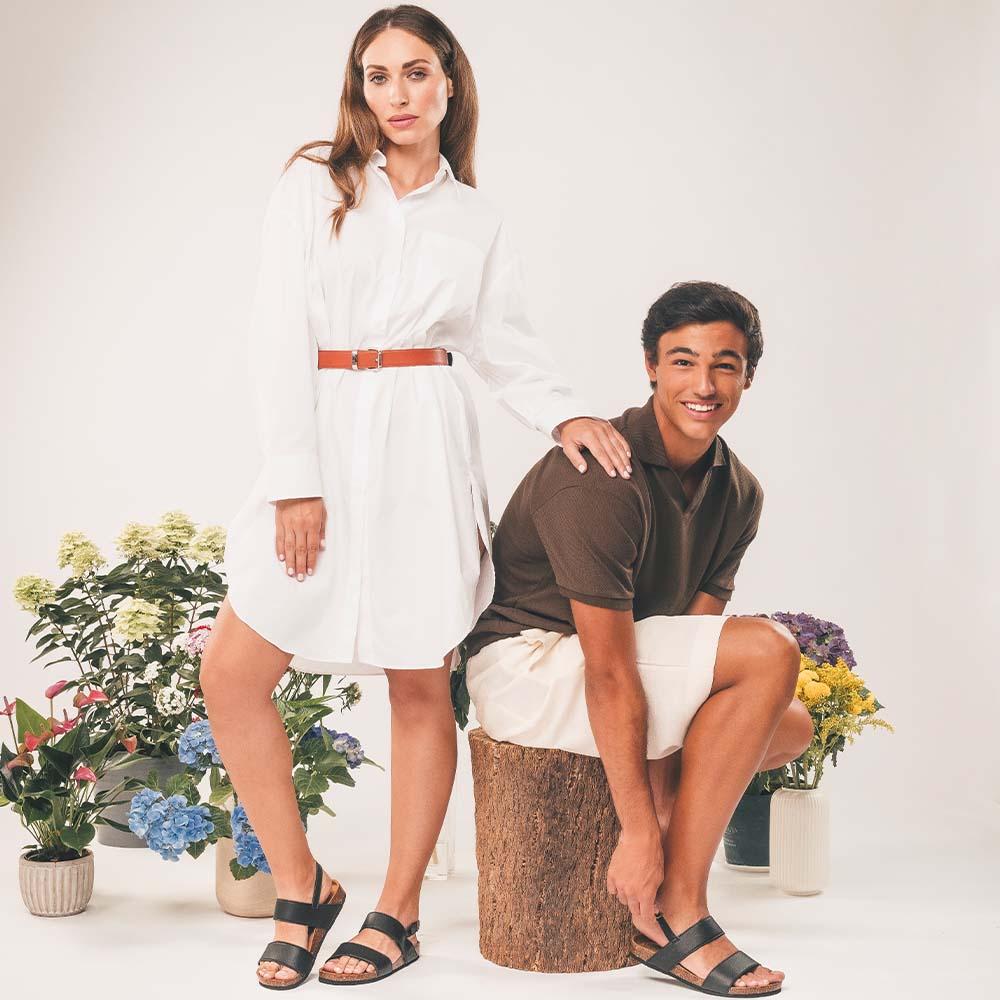 MAK Black Vegan Sandals thumbnail