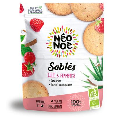Sablés coco framboise bio 120g