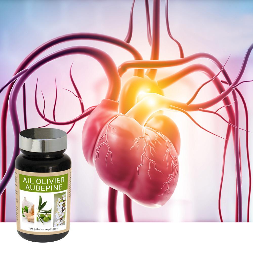 Ail Olivier Aubépine - Cholestérol - 60 gélules thumbnail