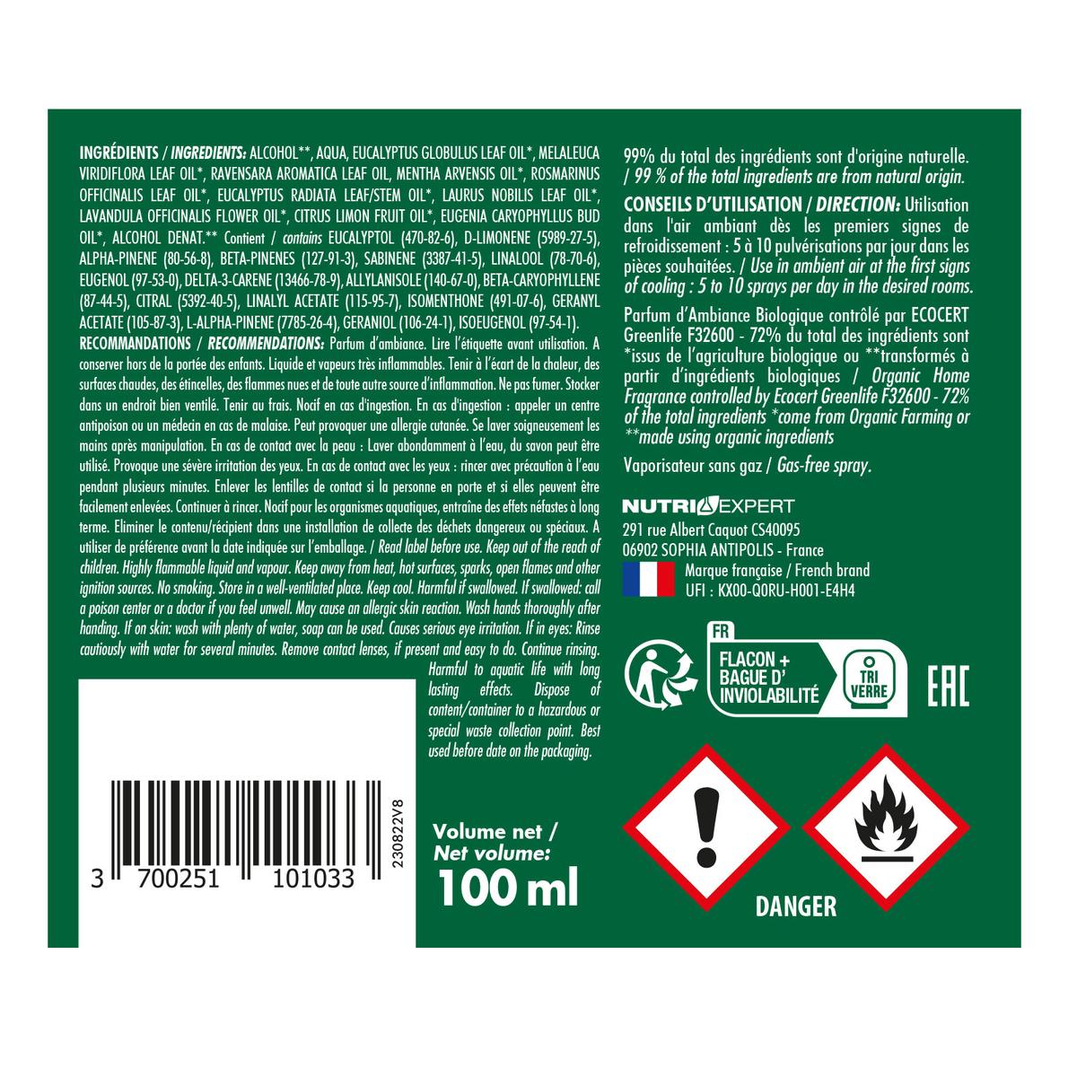Brume d'oreiller voies respiratoires -  Spray 100ml thumbnail