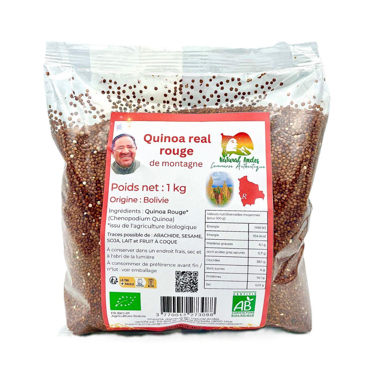 Quinoa rouge de montagne bio 1kg