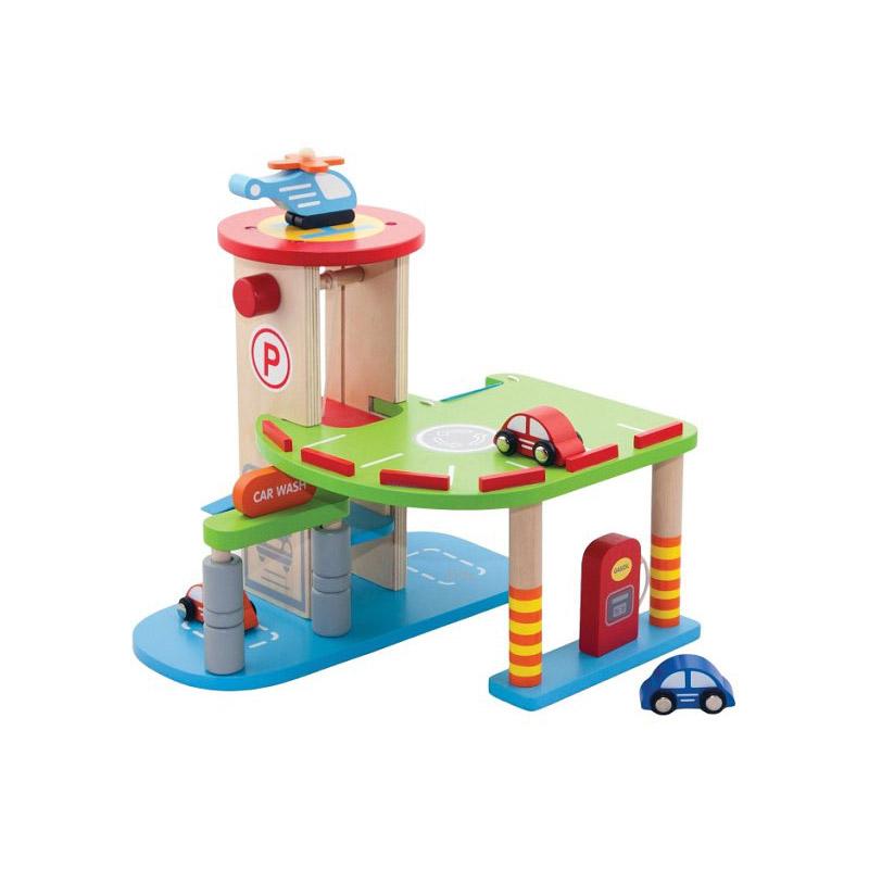 Garage à étages - jouet bois - NEW CLASSIC TOYS thumbnail