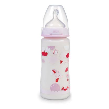 biberon 300 ml tétine silicone T1 M Rose
