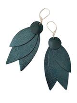 Boucles d'oreilles Céleste bleu pétrole thumbnail