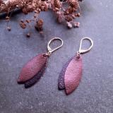 Boucle d'oreille MINI PETALE Cassis thumbnail