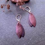 Boucle d'oreille MINI PETALE Cassis thumbnail