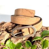 Ceinture en liege artisanale "Grosse boucle"- Ceinture Vegan thumbnail