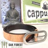 Ceinture en liege artisanale "Grosse boucle"- Ceinture Vegan thumbnail