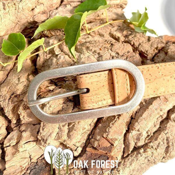 Ceinture en liege artisanale "Grosse boucle"- Ceinture Vegan thumbnail