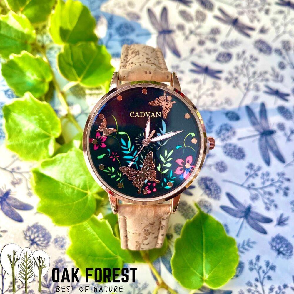 Montre en liège Butterfly - Montre femme Vegan thumbnail