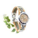 Montre bracelet femme en liège "Green Flower" thumbnail