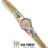 Montre bracelet femme en liège "Green Flower" thumbnail