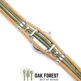Montre bracelet femme en liège "Green Flower" thumbnail