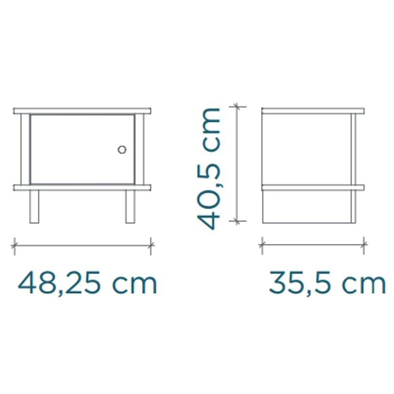 Table de chevet ML - Bouleau thumbnail