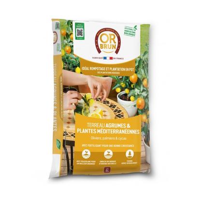 Terreau agrumes et plantes méditerranéennes - Sac de 6 litres