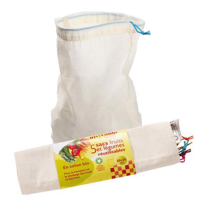 Lot de 10 sacs Fruits et Légumes 30 x 33cm