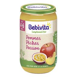 Lot de 3 Pots pommes pêches passion dès 4-6 mois 3x250g