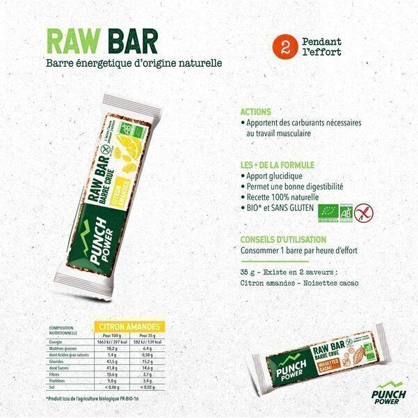 Punch Power Raw Bar - Barre crue - Unité - Noisettes Cacao thumbnail