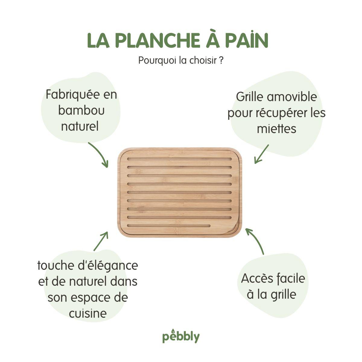 Planche à pain Bambou naturel 36 x 26 cm thumbnail
