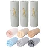 Lot éco x3 Draps housse bébé  jersey Bio peigné thumbnail