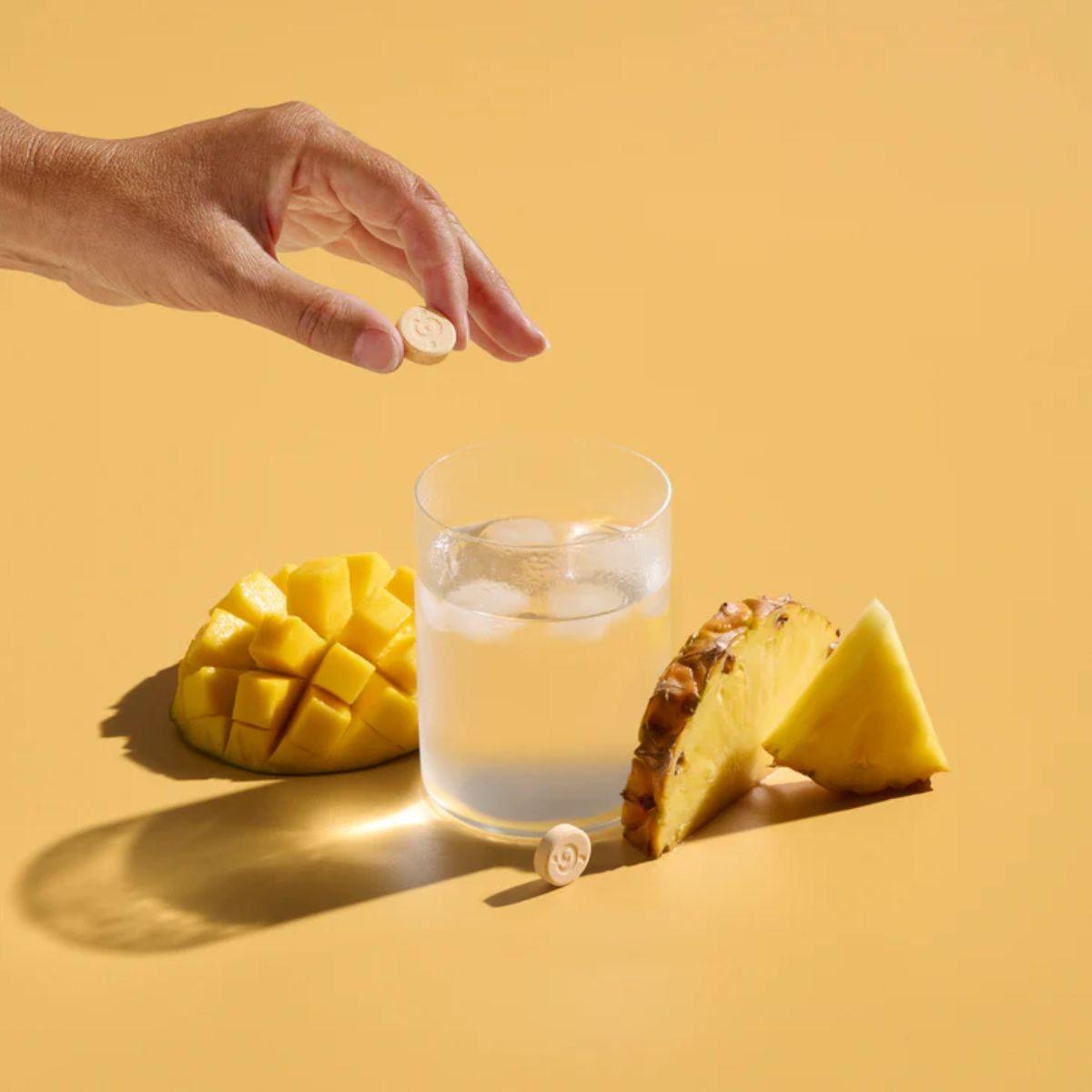 Solid Drinks bio Ananas Mangue 12 pastilles thumbnail