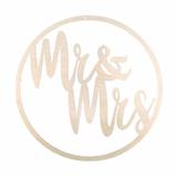Décoration en bois 30 cm - Mr&Mrs thumbnail