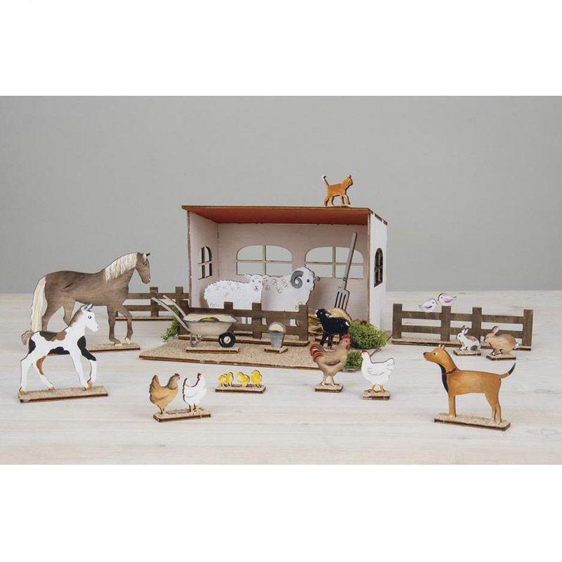 Kit Décor 3D Ferme en bois FSC 45 pièces thumbnail